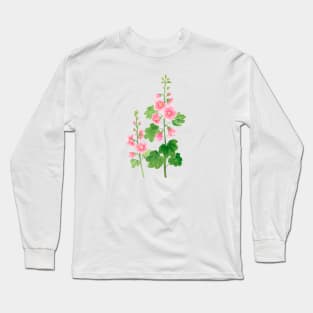 August 18th birthday flower Long Sleeve T-Shirt